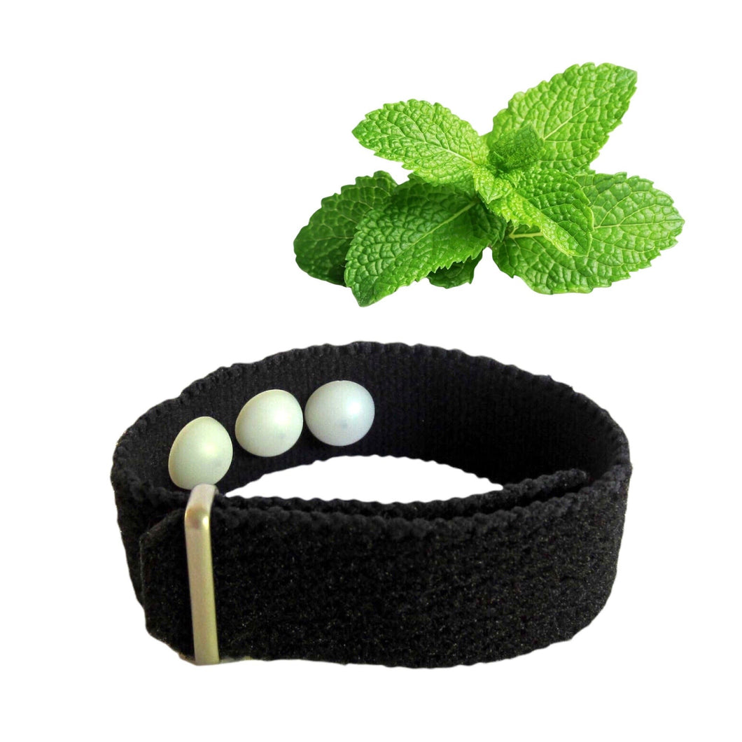 Scented Anti Nausea Bracelet with Peppermint Oil- Headache Relief- Hot Flashes- Anxiety (single)