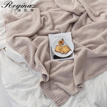 Load image into Gallery viewer, Super Soft Warm Blankets Cozy Breathable Gray Beige Knitted Bedspread Luxury Sofa Bed Throw Blankets

