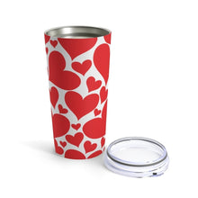 Load image into Gallery viewer, Uniquely You   Insulated Tumbler - 20oz, Love Red Hearts,  Travel Mug
