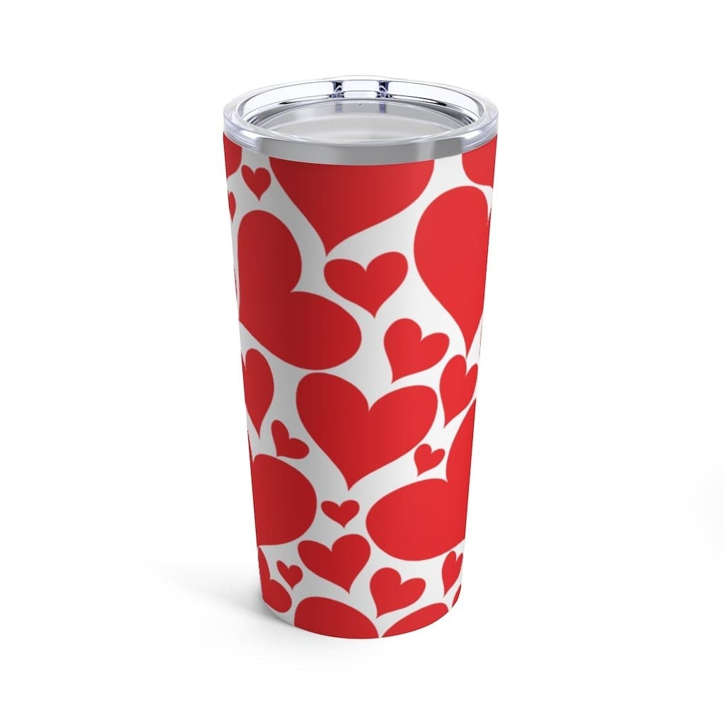 Uniquely You   Insulated Tumbler - 20oz, Love Red Hearts,  Travel Mug